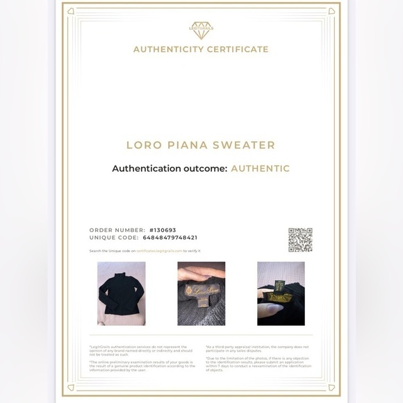 LORO PIANA 100% Cashmere Black Ribbed Turtleneck Sweater Authentic Size 44 VGUC - Picture 8 of 9